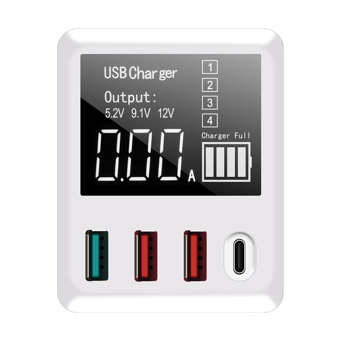 Smart Identification Display Fast Charge Travel Charger