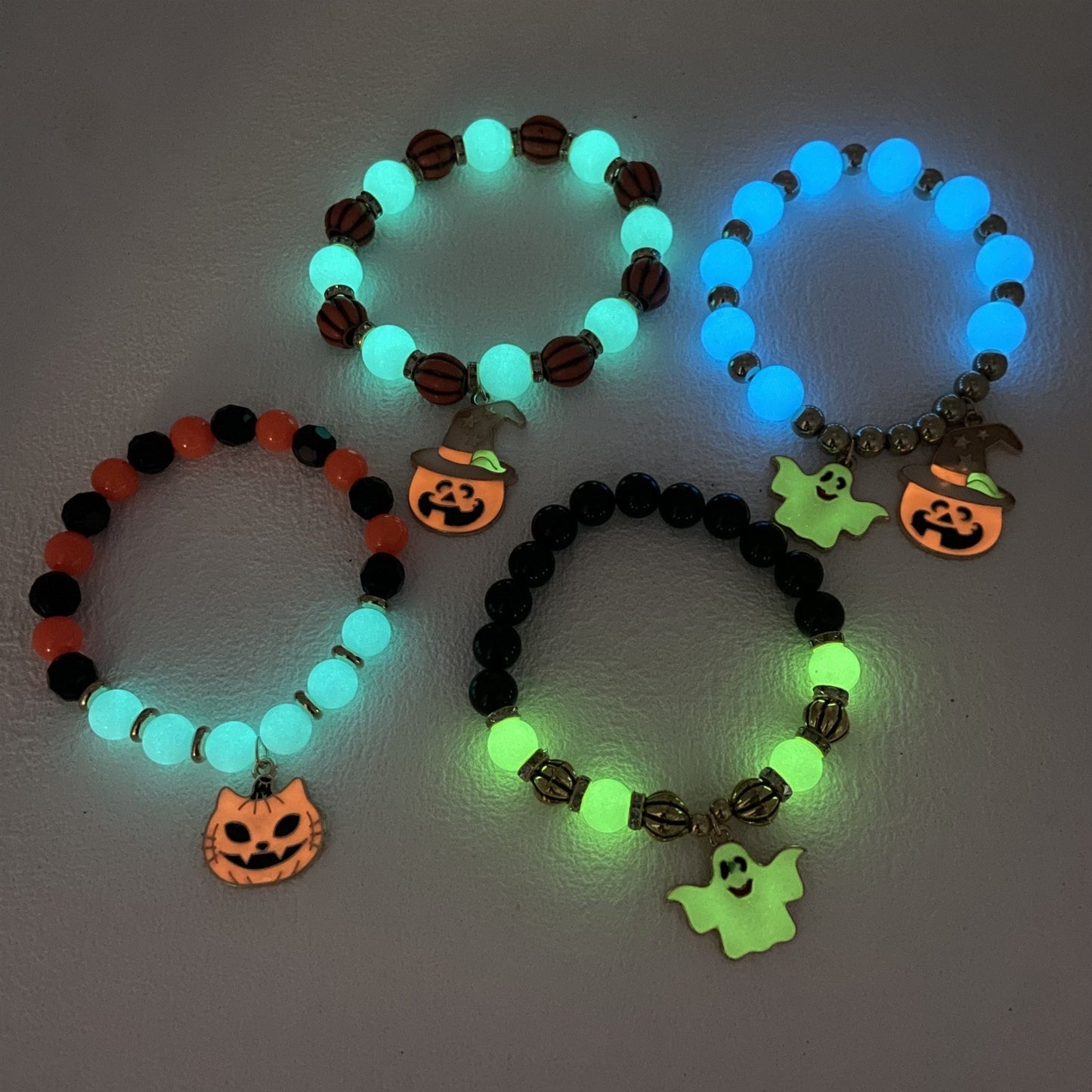 Halloween Bracelet Pumpkin Head Ghost Luminous Bracelet