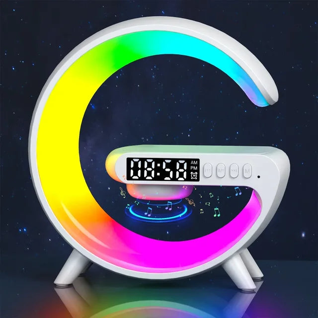 3 in 1 multipurpose RGB light( charger, speaker, alarmclock)