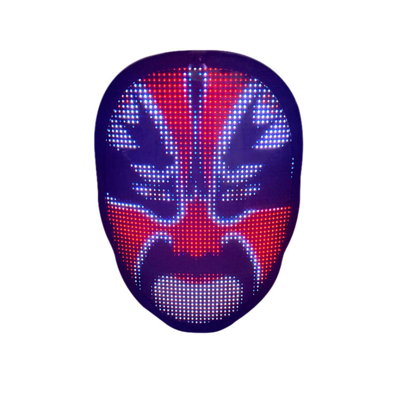 Halloween Full Color LED Face Changing Mask